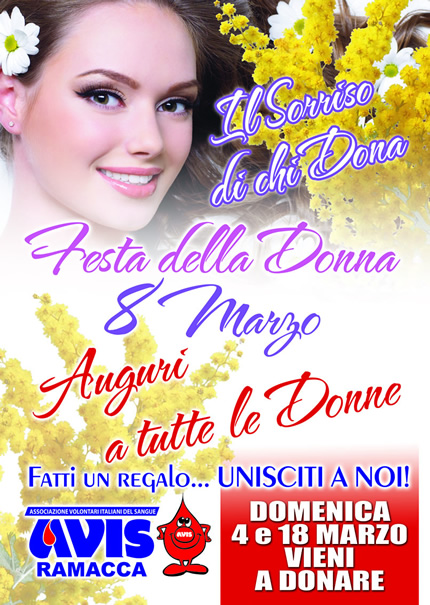 Festa della Donna. Il Sorriso di chi Dona